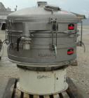 Used Kason Vibrating Screener, Model K48-1PS-SS, 304 Stainless Steel. 48