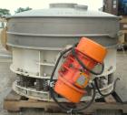 Used Kason Flo-Thru Vibrating Screener, Model K48-FT-SS, 304 Stainless Steel. 48