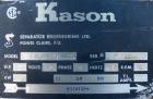 Used Kason High Capacity Recycle Clarifier/Screener, Model K72-2AD-SS, 304 Stainless Steel. 72