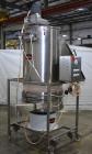 Used Kason Vibratory Flo-Thru Bag Dump Screener with Dust Collector, Model KEDS-K30-1-SS, Stainless Steel. 30