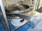 Used- Kason Vibratory Flo-Thru Bag Dump Screener with Dust Collector, Model KEDS-K30-1-SS, Stainless Steel. 30