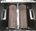 Used Kason Vibratory Flo-Thru Bag Dump Screener with Dust Collector, Model KEDS-K30-1-SS, Stainless Steel. 30