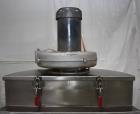 Used Kason Vibratory Flo-Thru Bag Dump Screener with Dust Collector, Model KEDS-K30-1-SS, Stainless Steel. 30