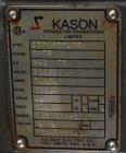 Used Kason Vibratory Flo-Thru Bag Dump Screener with Dust Collector, Model KEDS-K30-1-SS, Stainless Steel. 30