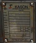 Used- Kason Vibratory Flo-Thru Bag Dump Screener with Dust Collector, Model KEDS-K30-1-SS, Stainless Steel. 30