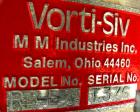 USED: MM Industries Vorti-Siv vibrating sieving and straining machine, model RBF-3, 316 stainless steel. (1) 30