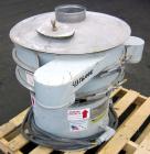Used Midwestern Industries Screener, Model MR24C4-4, Carbon Steel. 24” Diameter single deck, 2 separation. 321 Stainless steel top cover. Driven by a 0.36hp, 3/60/230/460 volt, 1200 rpm motor. Mounte...