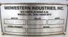 Used Midwestern Industries Screener, Model MR24C4-4, Carbon Steel. 24” Diameter single deck, 2 separation. 321 Stainless steel top cover. Driven by a 0.36hp, 3/60/230/460 volt, 1200 rpm motor. Mounte...