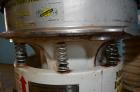 Used Midwestern Screener, 24” Diameter, Model MR24S4-4, Stainless Steel. Single deck, 2 separation, no top cover. Driven by a 0.33 hp, 3/60/230/460 volt motor. Mounted on a carbon steel base. Serial ...