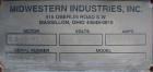 Used Midwestern Vibratory Screener, Model MR48S8-8, 304 Stainless Steel. 48