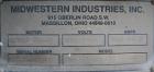 Used Midwestern Vibratory Screener, Model MR48S8-8, 304 Stainless Steel. 48