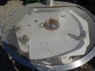 Used Sprout Waldron Pedestal Sifter, Model PS34, Stainless Steel. Approximate 32