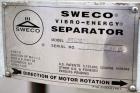 Used Sweco Avalanche Flo-Thru Separator, Model FT60C2488WC, Carbon Steel. 60