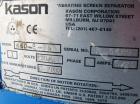 Used Kason Screener, Model K60-2-SS, Stainless Steel. 60