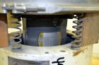 Used Sweco Screener, Model LS18S333, 304 Stainless Steel.  18” Diameter, double deck, 3 separation, with a flat plastic top cover. Driven by a 1/4 hp, 3/60/460 volt, 1140 rpm motor.  Mounted on a car...