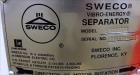 Used Sweco Screener, Model LS18S333, 304 Stainless Steel