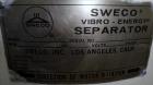 Used Sweco Screener, Model LS18S333, 304 Stainless Steel.
