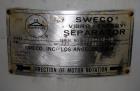 Used Sweco Screener, Model LS18S35, 304 Stainless Steel. 18
