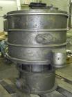 Used Sweco Screener, Model LS30C666, Carbon Steel. 30'' Diameter, double deck, 3 separation. Includes a top cover. Driven by a 1/2 HP, 3/60/230/460 Volt, 1140 RPM motor. Mounted on a carbon steel bas...