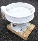 Used Sweco Screener, Model LS30S66, 316 stainless steel. 30” Diameter, bottom deck only. Driven by an approximate 1/2 hp motor. Mounted on a carbon steel base.
