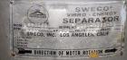 Used Sweco Separator, Model LS30S66, 316 Stainless Steel. 30