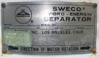 Sweco LS30S 30 Inch Circular Vibratory Screener - Used Stainless Separator