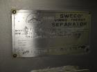 Used Sweco Screener, Model LS48S86, 316 Stainless Steel. 