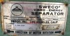 USED: Sweco screener, model LS48S88, 316 stainless steel. 48