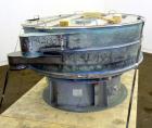 Used Sweco Screener, Model LS60C, Carbon Steel. 60” Diameter single deck, 2 separation. 301 Stainless steel top cover. Driven by a 5hp, 3/60/230/460 volt, 1120 rpm motor. Mounted on a carbon steel ba...