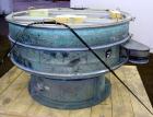 Used Sweco Screener, Model LS60C, Carbon Steel. 60” Diameter single deck, 2 separation. 301 Stainless steel top cover. Driven by a 5hp, 3/60/230/460 volt, 1120 rpm motor. Mounted on a carbon steel ba...