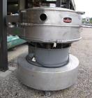 Used-Sweco Screener, Model LS60.  Stainless steel, single deck, 2 separation with top cover.  Driven by a 2-1/2 hp, 3/60/230...