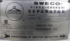 Used- Sweco Screener, Model QC60C888, Carbon Steel. 60