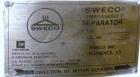 Used Sweco Quick Change Screener, Model QC60S888, 304 Stainless Steel. 60