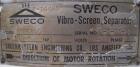 Used- Sweco Screener, Model S48C886, 304 stainless steel. 48