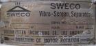 Used Sweco Screener, Model S48C886, 304 stainless steel. 48