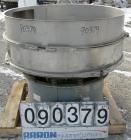 USED: Sweco screener, model S48S86666, 304 stainless steel. 48