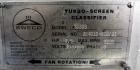 Used Sweco Turbo Screen, Model TS30S