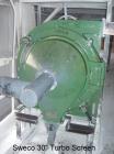 USED: Sweco turbo screen air classifier, model TS-30, aluminumconstruction. 30