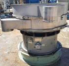 Used-Sweco 48" Diameter Single Deck Stainless Steel Screen, Model US44S888. Driven by 2.5 HP, 1160 RPM, 230/460 Volt, 3-phas...