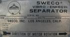 USED: Sweco screener, model US48-583-49, carbon steel. 48
