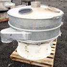 Used Sweco Screener, Model US48D88-HS, 316 Stainless Steel. 48” Diameter single deck, 2 separation. 304 Stainless steel top cover. Driven by a 2-1/2 hp, 3/60/230/460 volt, 1765 rpm motor. Mounted on ...