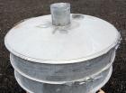 Used Sweco Screener, Model US48D88-HS, 316 Stainless Steel.  48” Diameter single deck, 2 separation.  304 Stainless steel top cover.  Driven by a 2-1/2 hp, 3/60/230/460 volt, 1765 rpm motor. Mounted ...