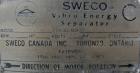 Used Sweco screener, model US48S6662, stainless steel. 48