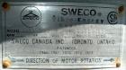 USED: Sweco screener, model US48S6886, 304 stainless steel. 48