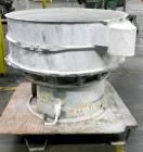 Used- Sweco Screener, Model US48S886, Stainless Steel. 48