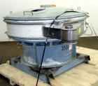 Used Sweco Screener, Model US60C82, Carbon Steel. 60” Diameter bottom deck only. Carbon steel top cover. Driven by a 2.5hp, 3/60/230/460 volt, 1160 rpm motor. Mounted on a carbon steel base.