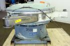 Used Sweco Screener, Model US60C82, Carbon Steel. 60” Diameter bottom deck only. Carbon steel top cover. Driven by a 2.5hp, 3/60/230/460 volt, 1160 rpm motor. Mounted on a carbon steel base.