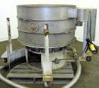 Used Sweco Screener, Model XS48S888, 304 Stainless Steel. 48” Diameter, double deck, 3 separation, no top cover. Driven by a 2.5 hp, 3/60/460 volt, 1160 rpm motor. Mounted on a carbon steel base with...