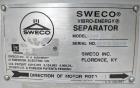 Used Sweco 48” Screener Base, Model XS48