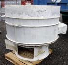 Used Sweco Scalper Screener, Model XS60S156, 304 Stainless Steel.  60” Diameter single deck, 2 separation.  No top cover.  Driven by a 2-1/2 hp, 3/60/460 volt, 1160 rpm motor.  Mounted on a stainless...